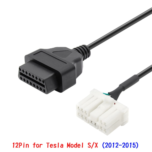 ODB Adapter - Tesla Model X / S 2012-2015 OBDII till 12 Pin OBD