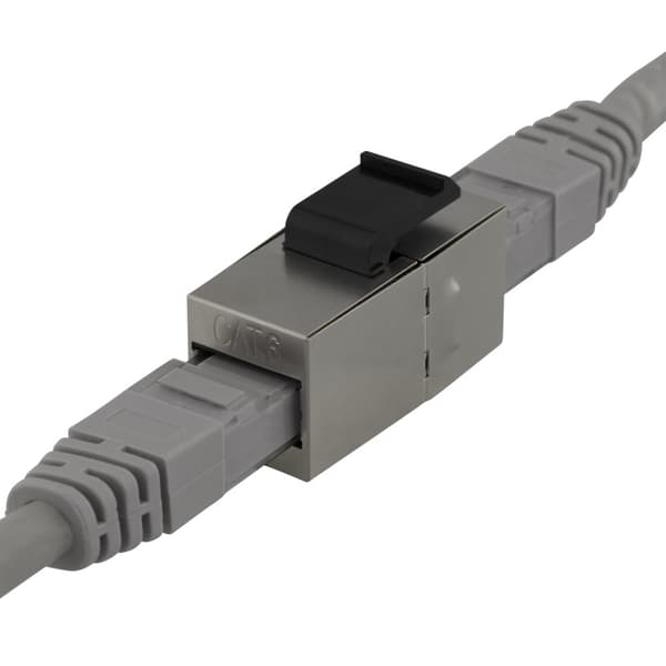 Deltaco Cat6 Keystone-liitin 2xRJ45 / Cat6 Keystone-liitin / RJ