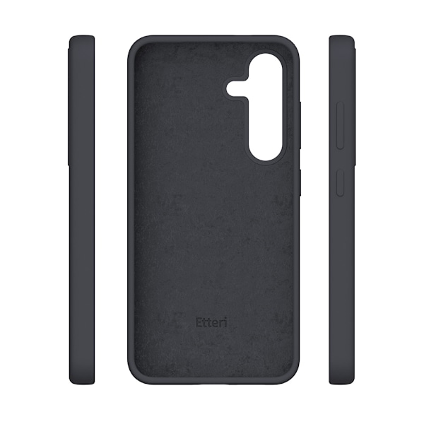 Etteri silikoneetui med mikrofiberforing til Samsung Galaxy S25