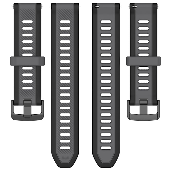 Silikonearmbånd til Garmin Forerunner 165 22mm - Sort