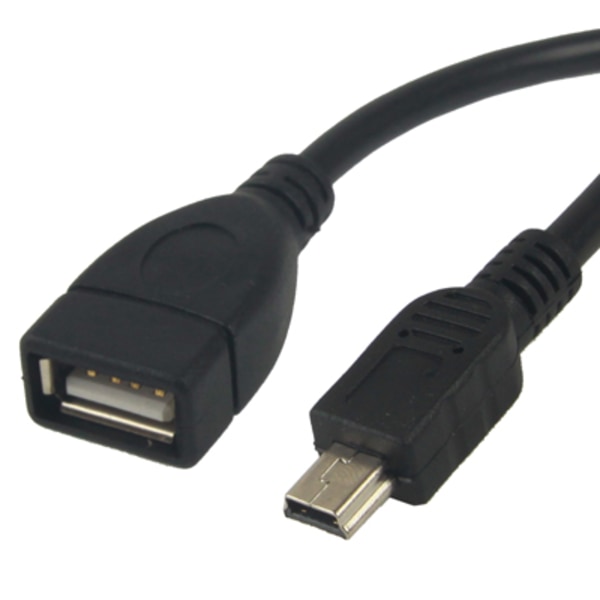 Mini-USB-USB-OTG-sovitin, jossa on 5-nastainen liitin