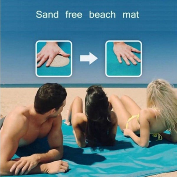 Sandfrit Tæppe - 2 x 2 meter Lyserød