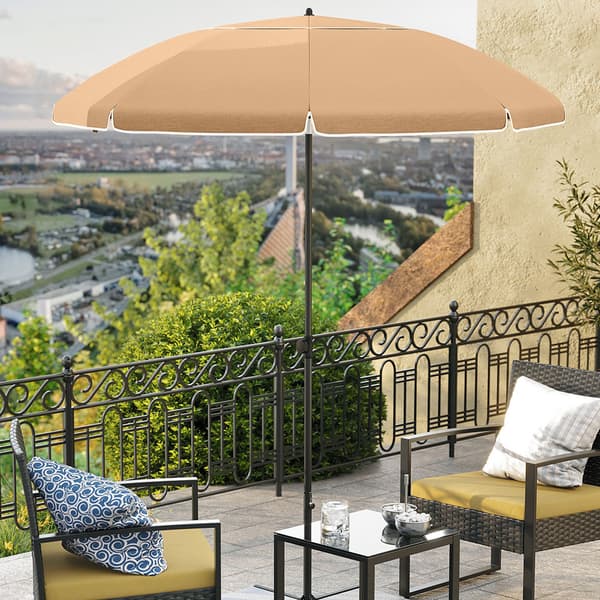 Parasol Ø160 cm / altan- og strandparasol med UPF 50+ og vippef