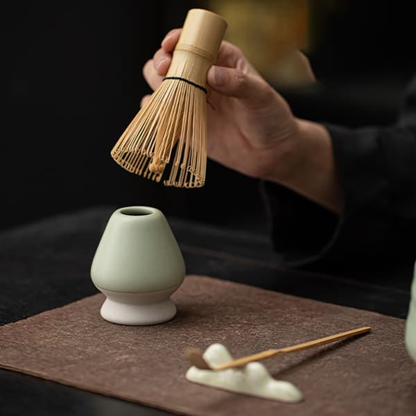 Matcha Tea Set / Unpatterned Ru Yao matchaset med 8 delar / mat