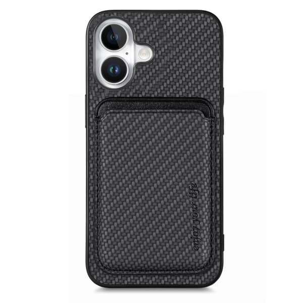 Bagcover med magnetisk kortholder til iPhone 17 - Sort