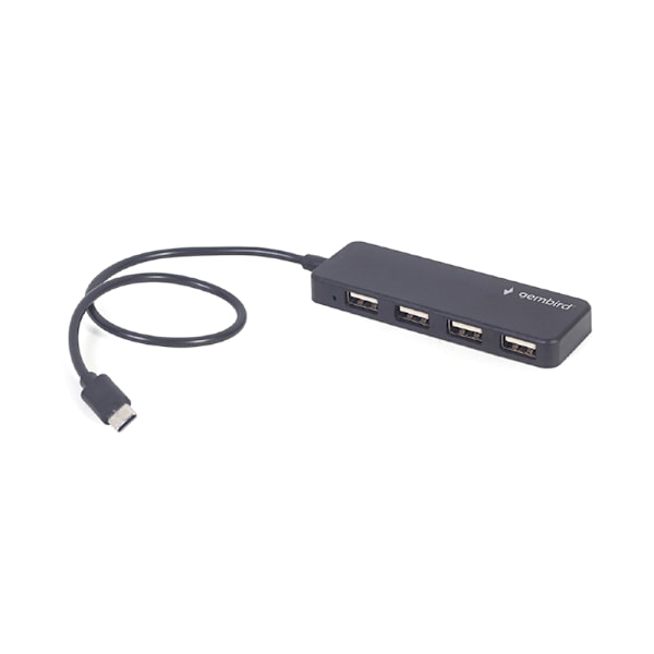4-porttinen USB 2.0 -hubi USB-C-liitännällä – yhteensopiva OTG-