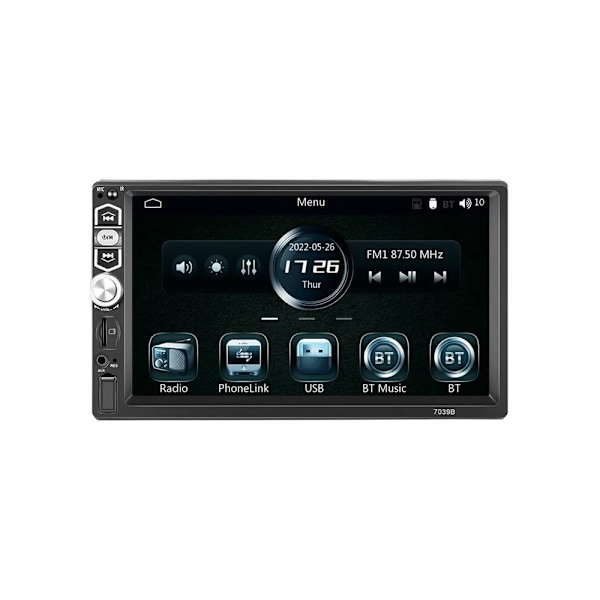 Podofo A3061 7" bilmonitor med Bluetooth 5.1, CarPlay og Androi