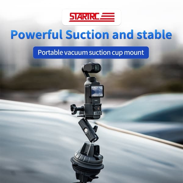 Beslag med sugekop til DJI Osmo Pocket 3 til stabil montering