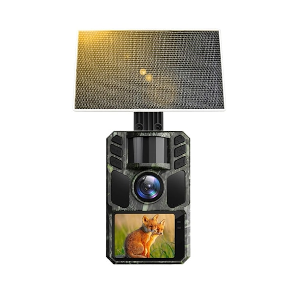 Fjernbetjent kamera med WiFi, solcelleopladning og Full HD-opta