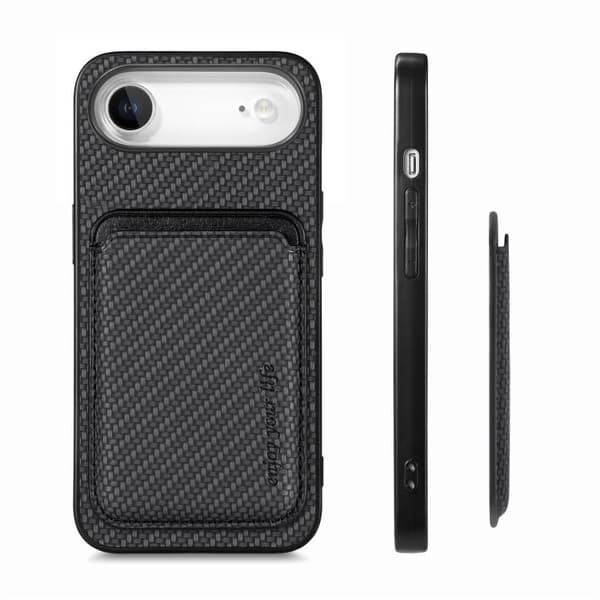 Bagcover med magnetisk kortholder til iPhone Air - Sort