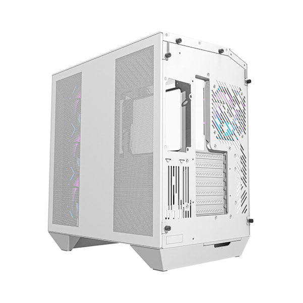 Darkflash DY470 Datorchassi med 4 ARGB fläktar - Vit