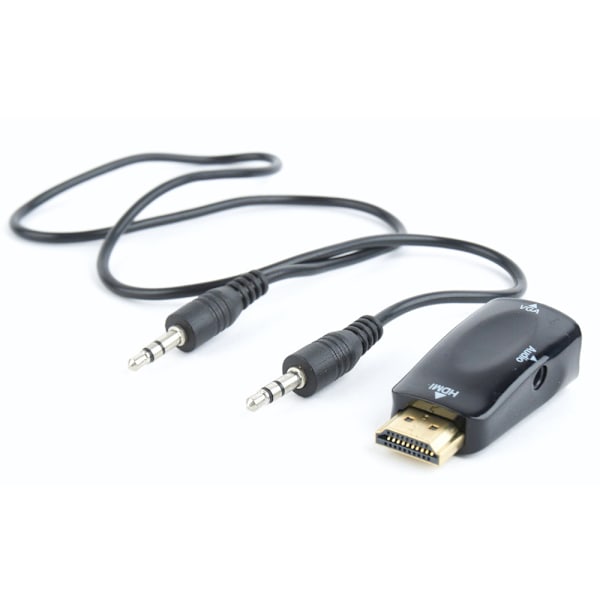 HDMI–VGA adapteri + 3,5 mm ääni, 1080p 60Hz, HDMI 1.4 yhteensop