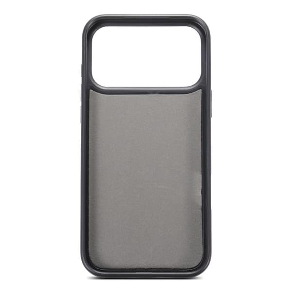 Bagcover i kunstlæder med kortholder til iPhone 16 Pro Max - Sv