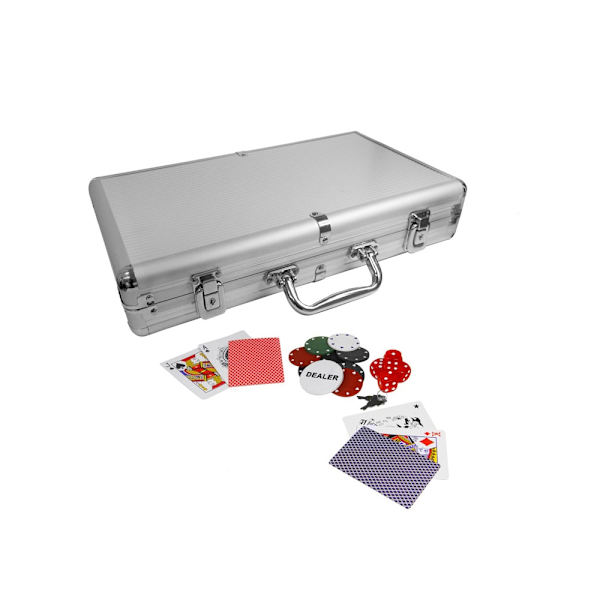 Pokerset 300 Chip med taske i Aluminium