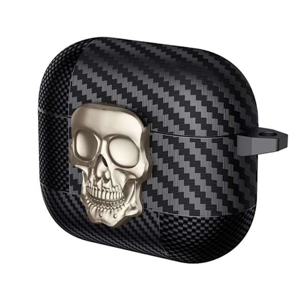 Silikoneetui til AirPods 3 - Skull Gold