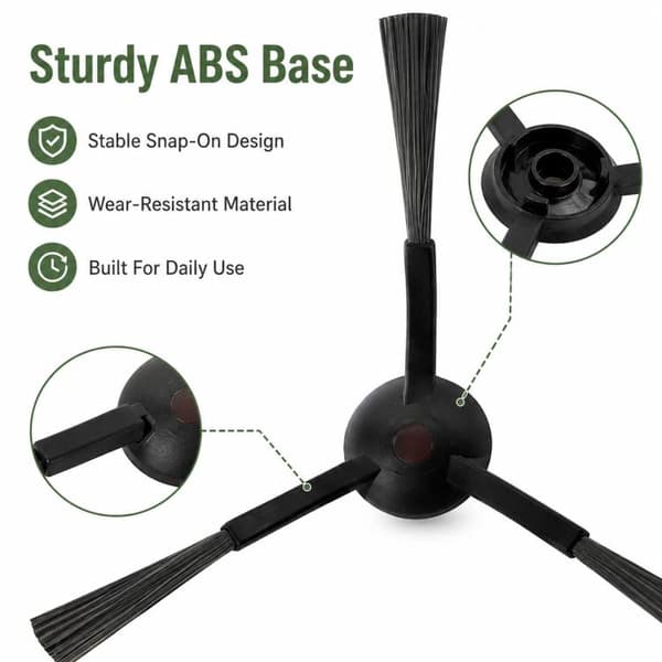 Sivuharjat, 2 kpl:n pakkaus, Ecovacs Deebot X1 Omni/Turbo/X1S P