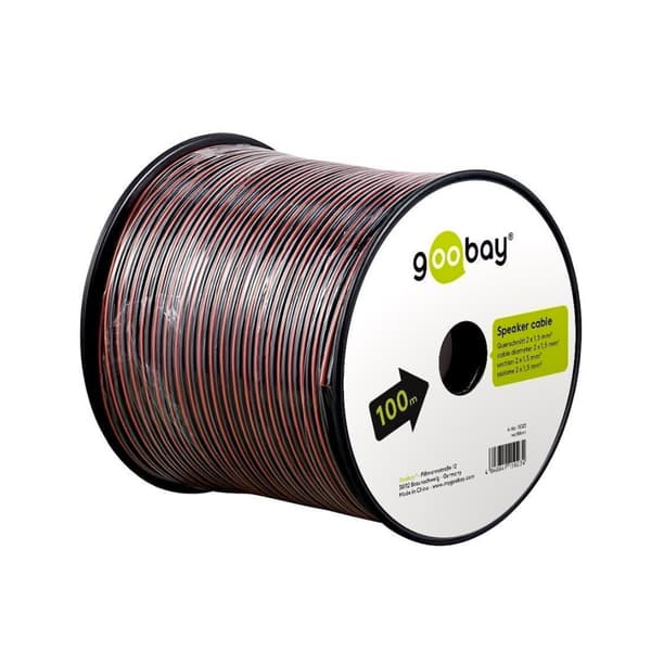Goobay kaiutinkaapeli 2 × 0,75 mm² 25 m