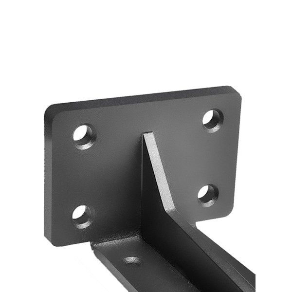 Vahva seinäkonsoli 30cm - musta