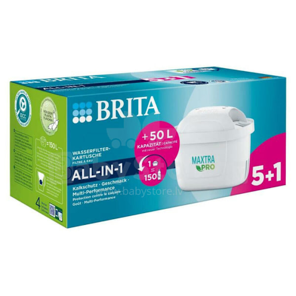 Brita Maxtra Pro All-in-1 vattenfilter med 5+1-pack