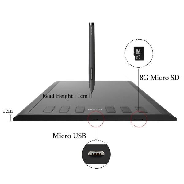 HUION Inspiroy Series 1060Plus Piirustus- / kirjoitustaulu