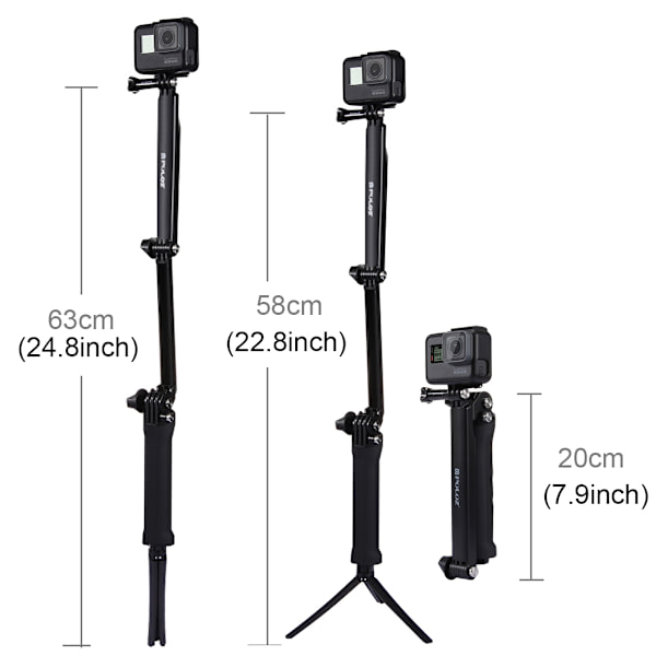 3-vägs Selfie Stick GoPro HERO