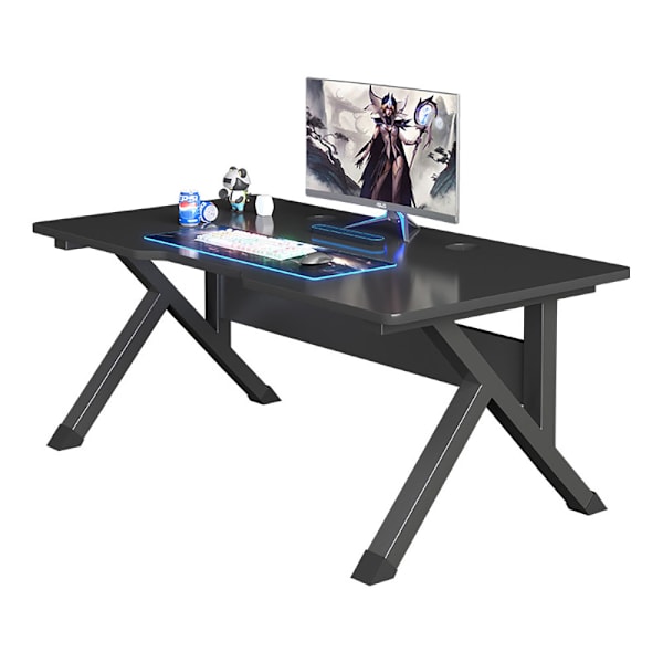 Stilfuldt og kompakt skrivebord 120x60 cm - Sort