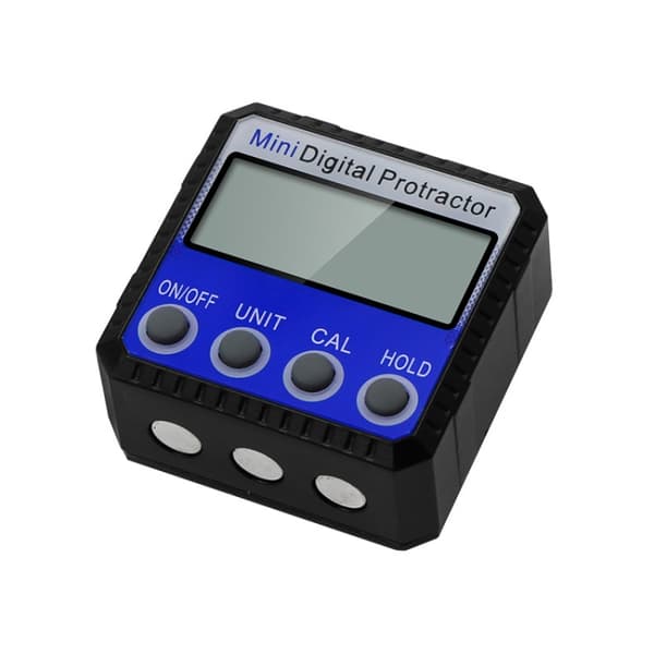 Digital vinkelmåler med magnet og display