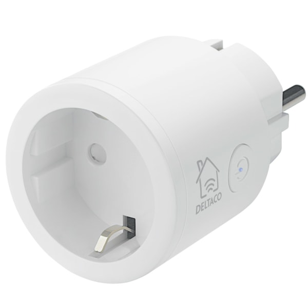 DELTACO SMART HOME WiFi-kontakt 1xCEE 7/3, 10A