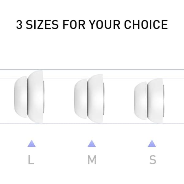 Støjreducerende ørepropper til AirPods Pro 1–2, 3 par i størrel