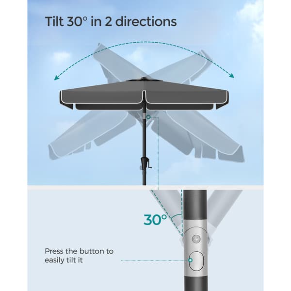 Parasol 2 x 1,5 m / rektangulær altanparasol / terrasseparasol