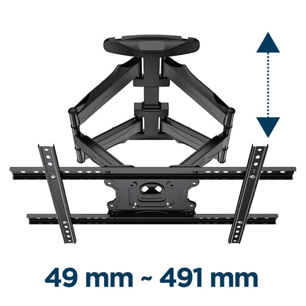 Full Motion väggfäste för 32-75" TV-apparater - Max 45 kg