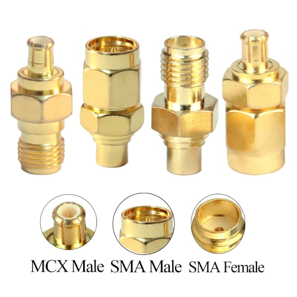 SMA til MCX-adapter - 4-pak