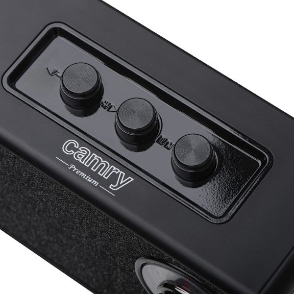 FM-radio med bluetooth och TWS-funktion - svart