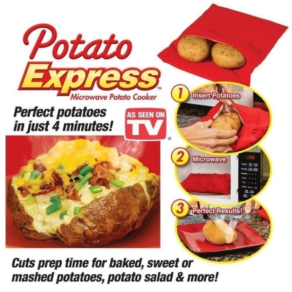Bagt Kartoffel Expres - Pose til mikroovn b302 | Fyndiq