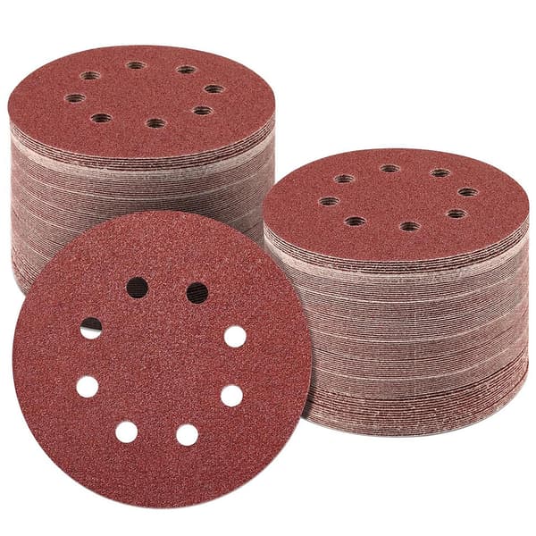 Slippapper 125mm - 5 olika kornstorlekar 100-pack