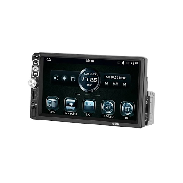 Podofo A3061 7" bilmonitor med Bluetooth 5.1, CarPlay og Androi