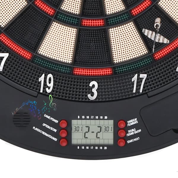 Elektronisk dartskab med dartskive / digital dartskive med LCD-