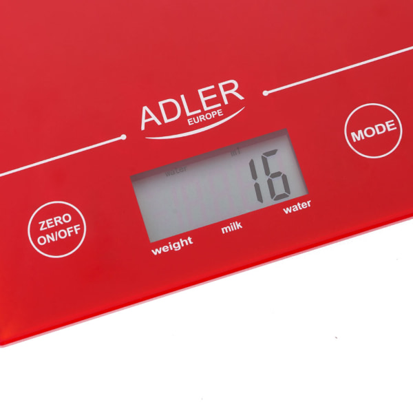 Adler Køkkenvægt AD 3138 - Rød