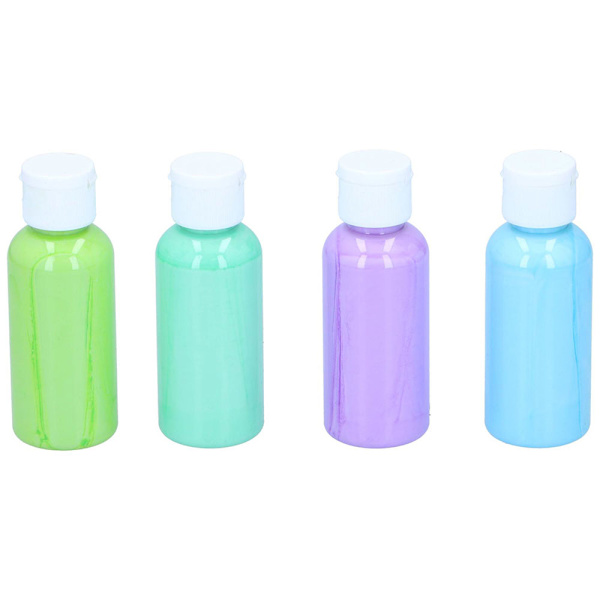 Artico akryyliväri pastelli 80ml 4-pack - vihreä/sininen/violet