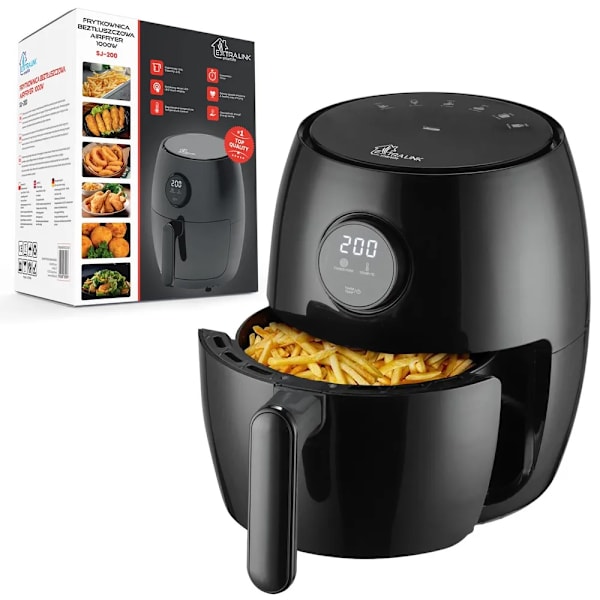 Extralink Smart Life air fryer 2L med LED-skärm och justerbar t
