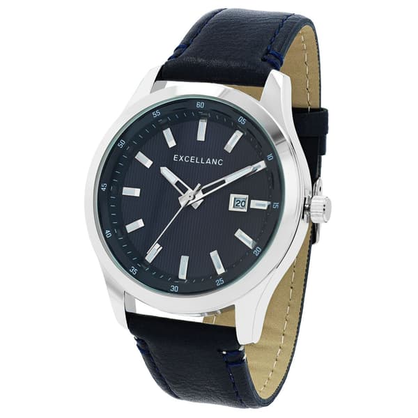 Excellanc miesten rannekello 44 mm – sininen kellotaulu ja teko