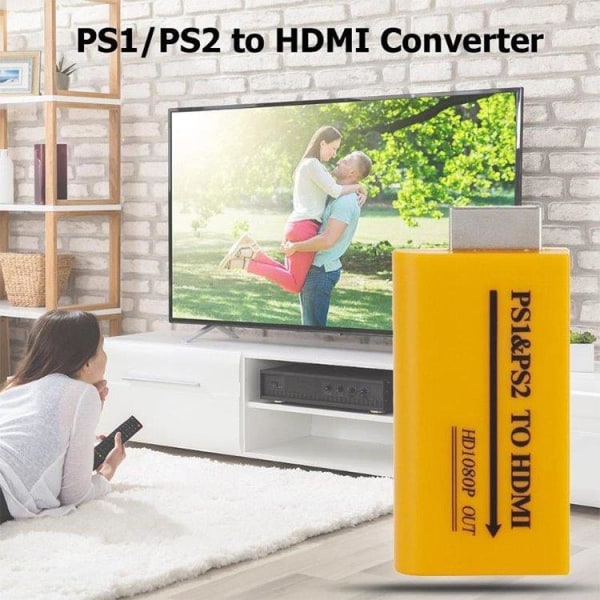 Adapter for PS1/PS2 til HDMI
