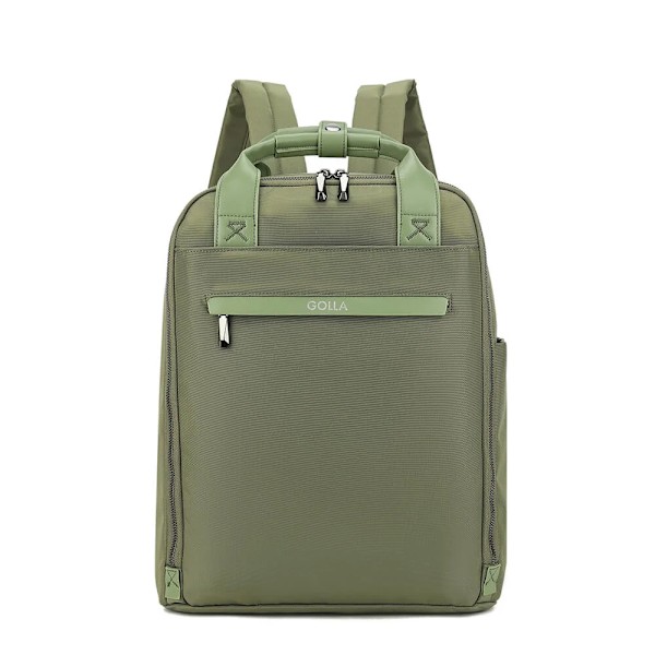 GOLLA Orion Laptopryggsäck i nylon och läder 15.6" - Grön