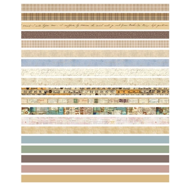 Retro teippisarja washi-paperissa - 20 rullaa