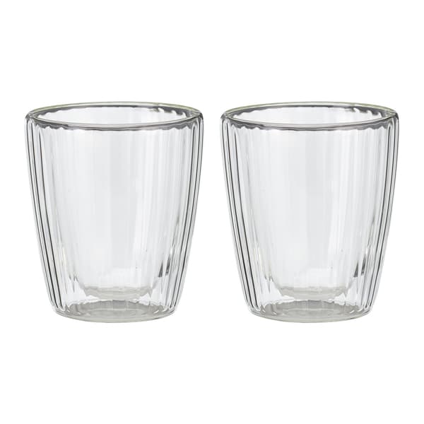 Dubbelväggade kaffe-/teglas 250ml 2-pack / Termoglas / Dubbelvä