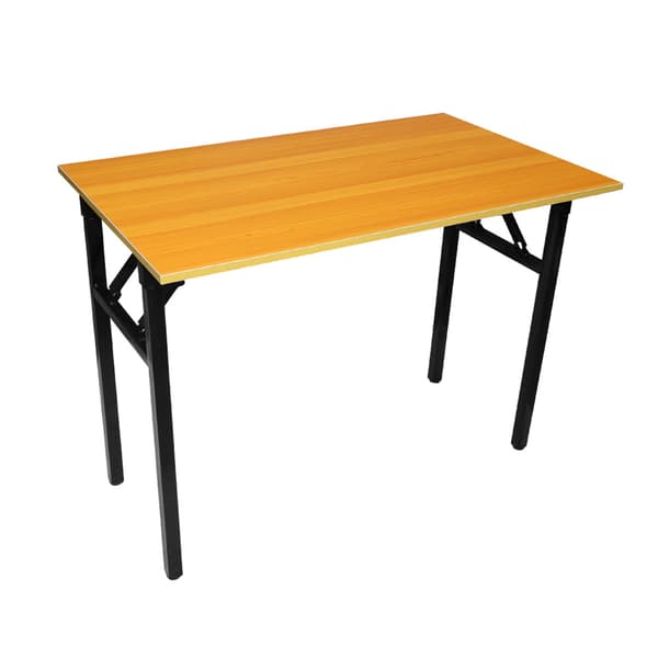 Hopfällbart bord 100×60×75 cm / fällbart skrivbord med stålram