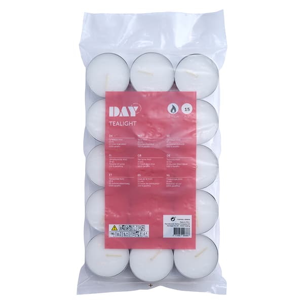 Day Maxi fyrfadslys 15-pak