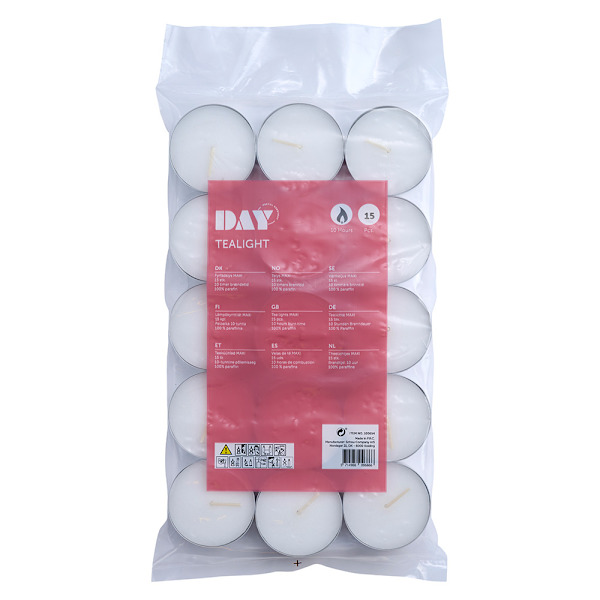 Day Maxi Värmeljus 15-pack