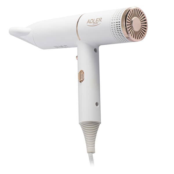 Adler Hårtørrer 1400 W – Hvid / Hårtørrer med ionisering / Hårt