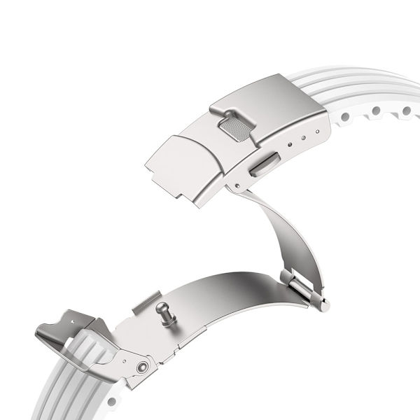 Silikonearmbånd til Apple Watch 38/40/41mm - Hvid